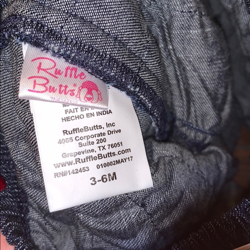 Infant Ruffle Butts Ruffle Denim Skirt - Picture 3 of 3